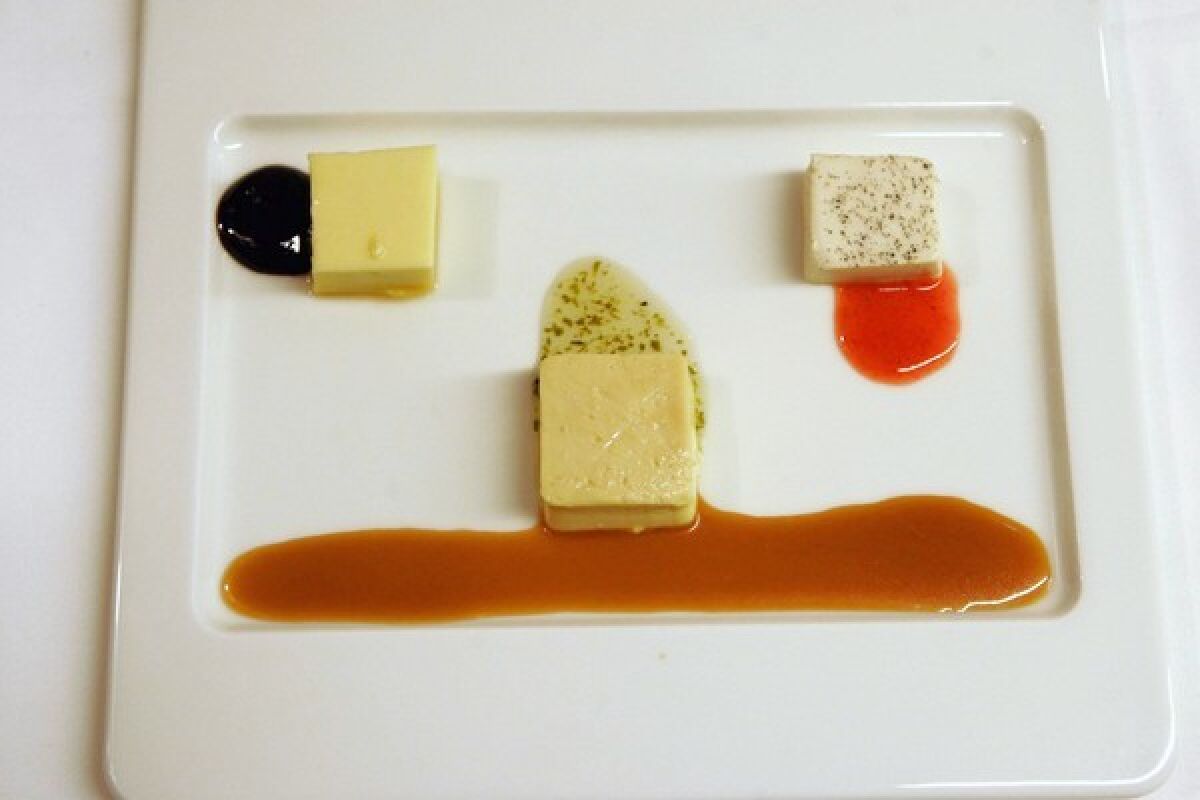 Rivera's estudio en flan serves up three incarnations of the classic dessert with a sampling of sauces.