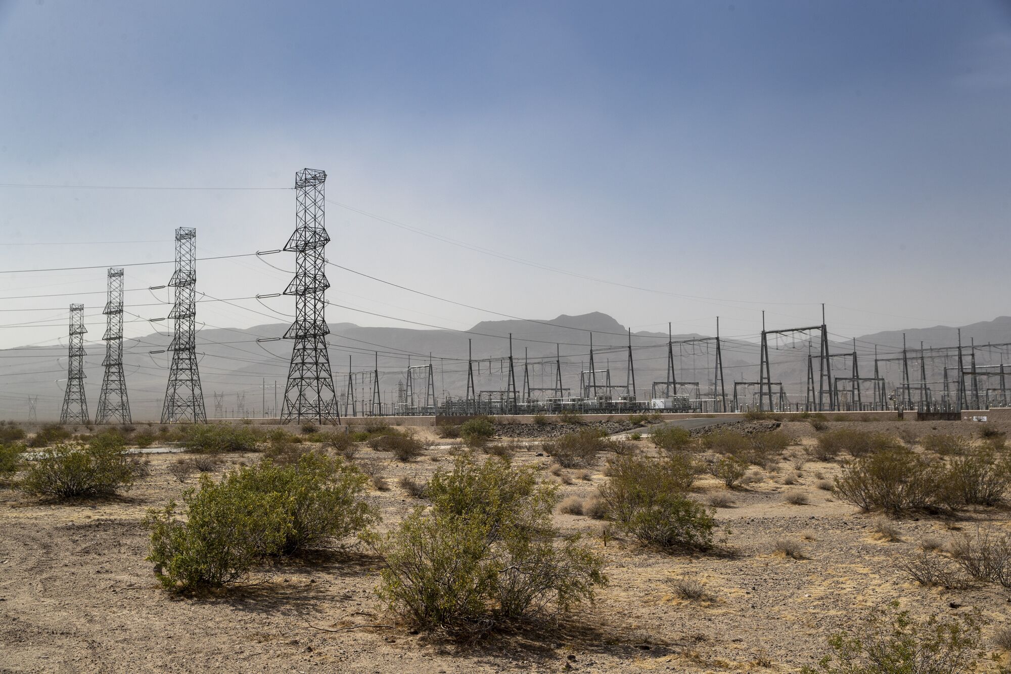 Eldorado Substation in Boulder City, Nev., not far from the California state line.