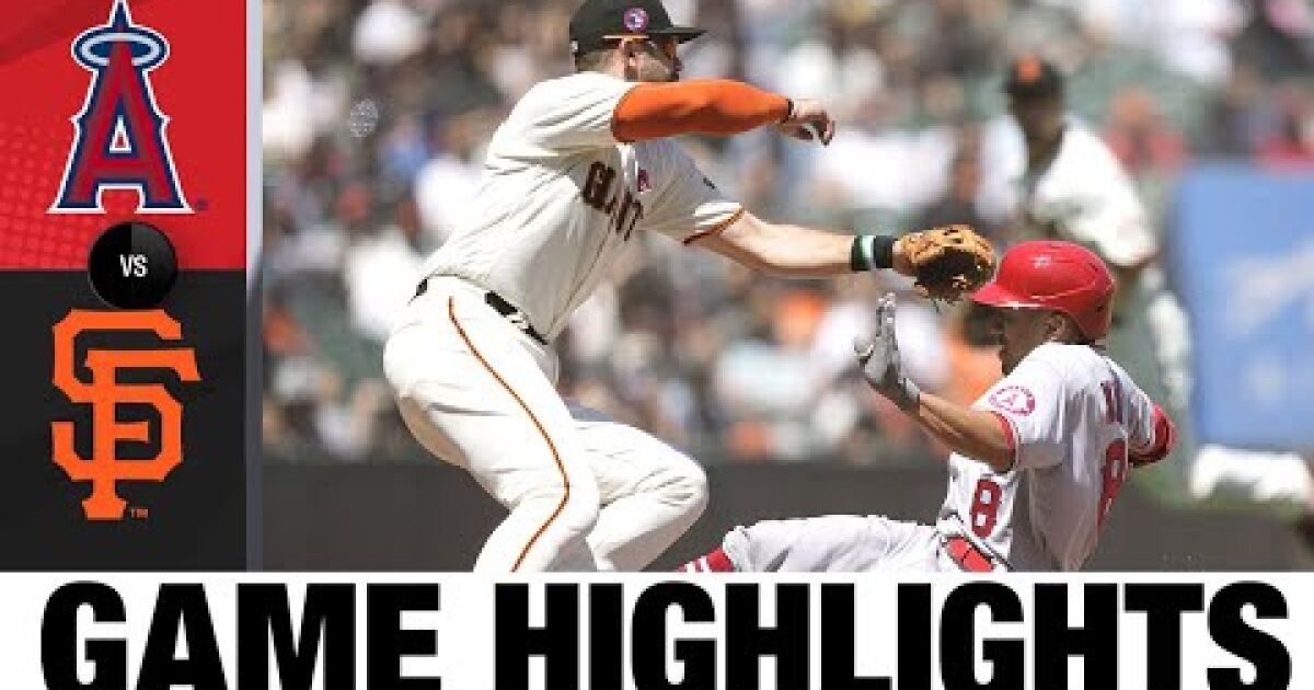Angels vs. Giants highlights Los Angeles Times