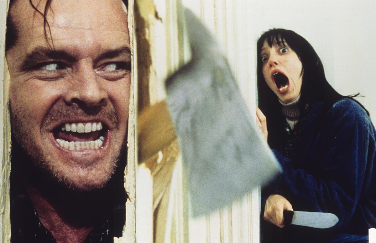 Jack Nicholson and Shelley Duvall in a scene from Stanley Kubrick's “The Shining.”
