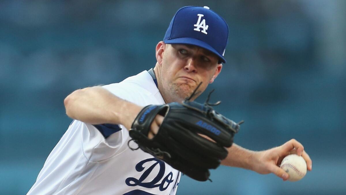 Dodgers pitcher Alex Wood has a record of 14-3 with a 2.81 earned-run average this season.
