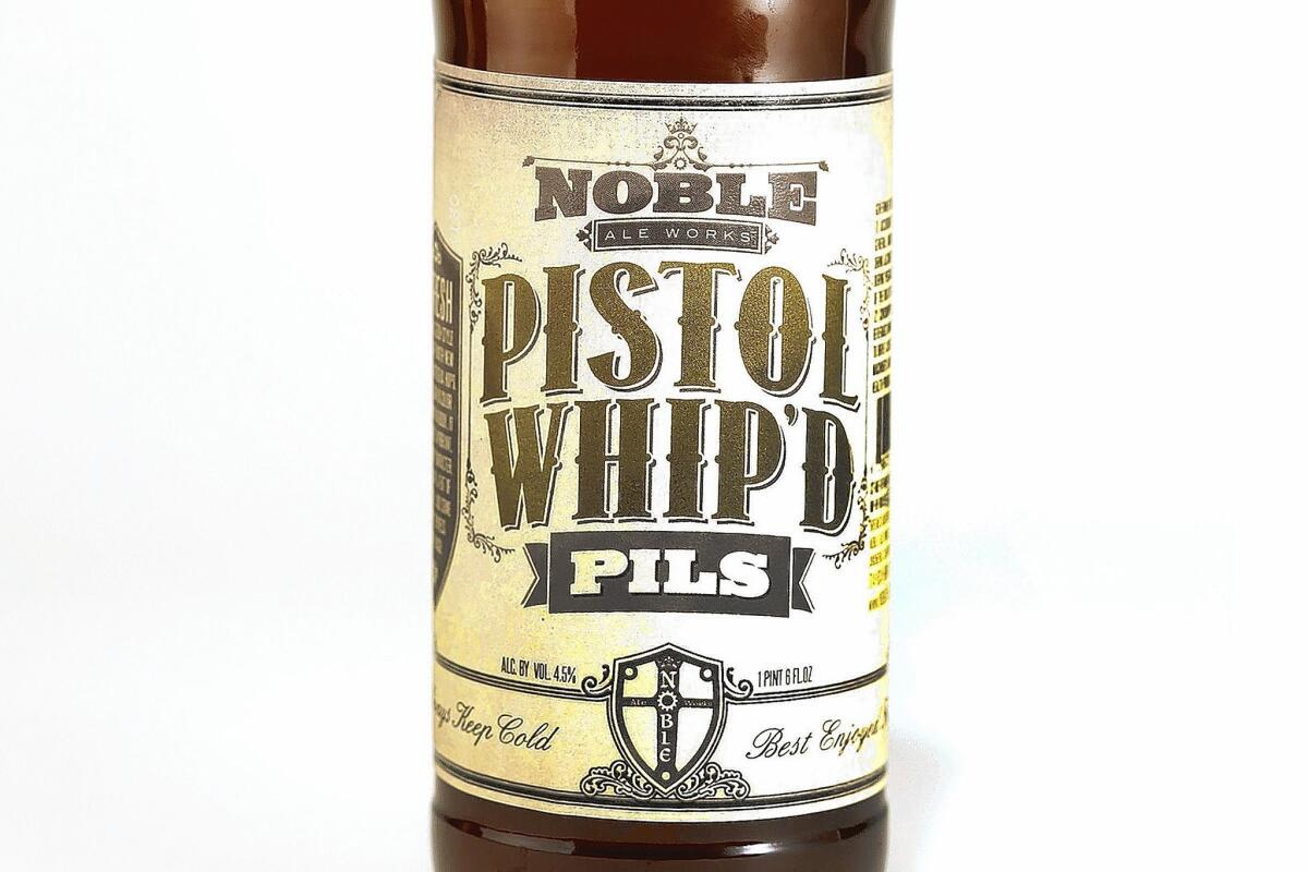 Noble Ale Works Pistol Whip’d Pils.