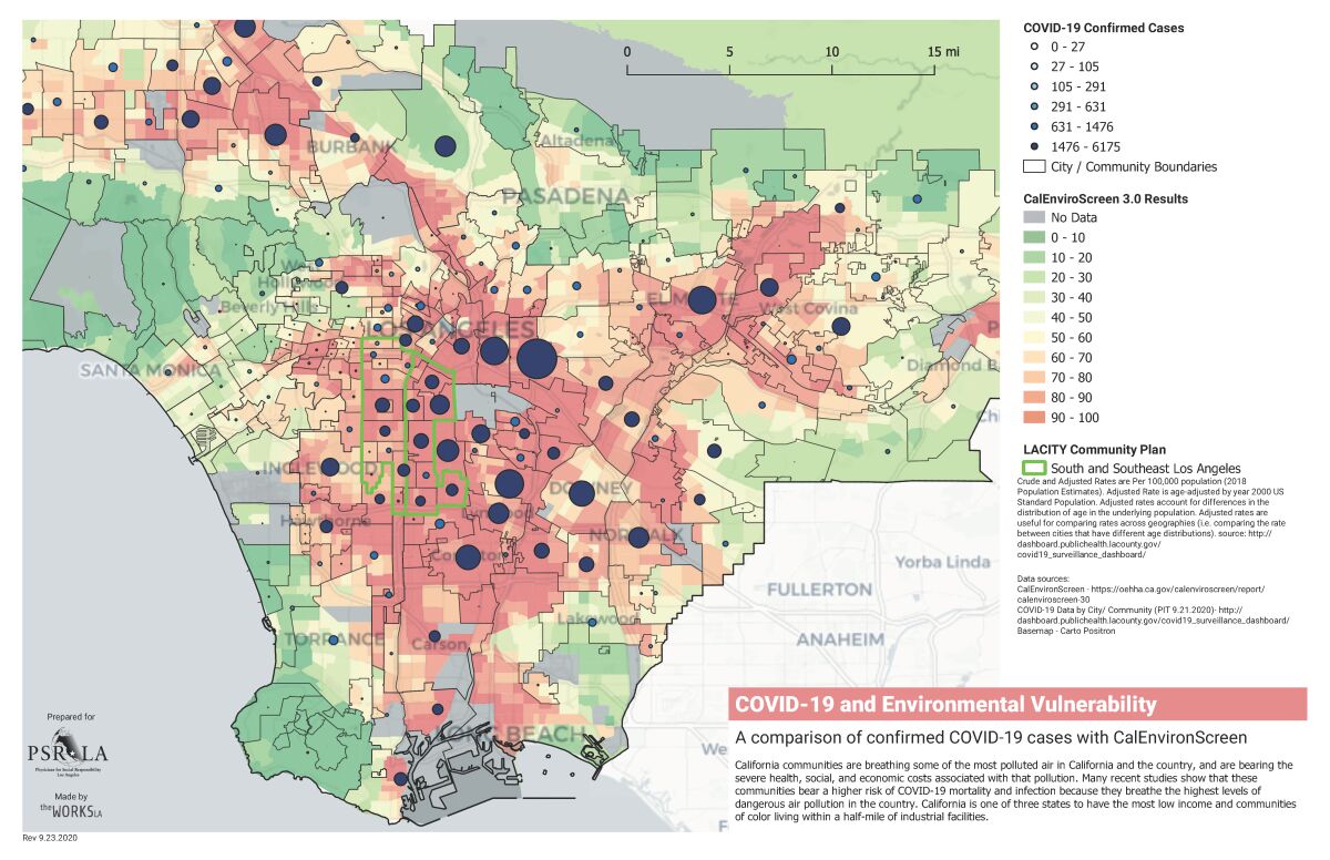 These Maps Show How Pollution Covid 19 Can Be A Deadly Mix Los Angeles Times These Maps Show How Pollution Covid 19 Can Be A Deadly Mix Los Angeles Times