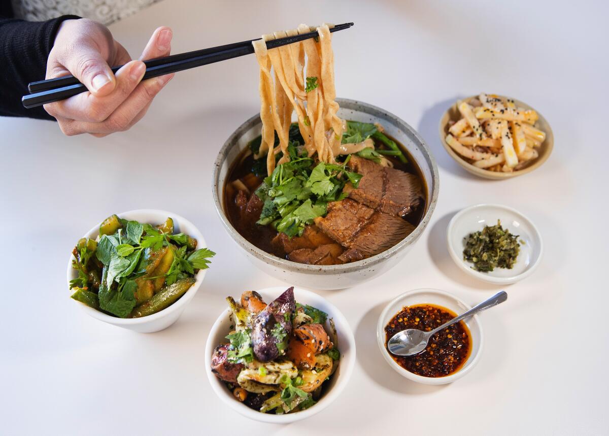 Beef noodle soup at Yang's Kitchen