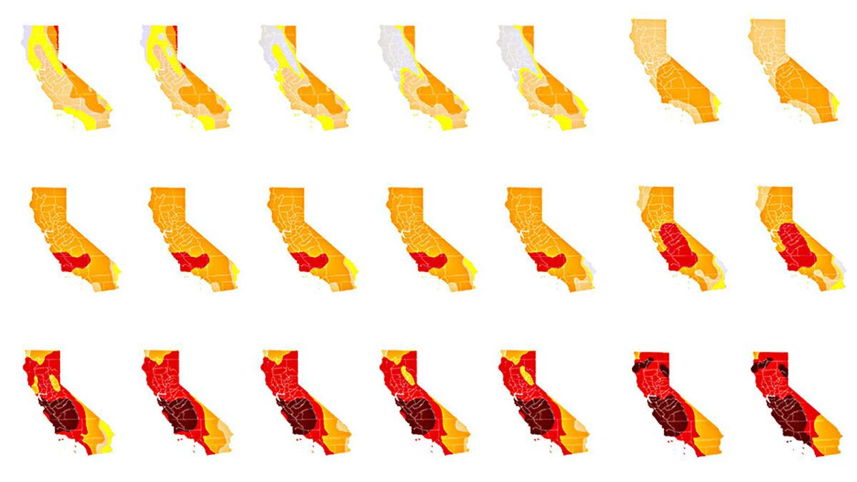 Much of California is mired in extreme and exceptional drought.