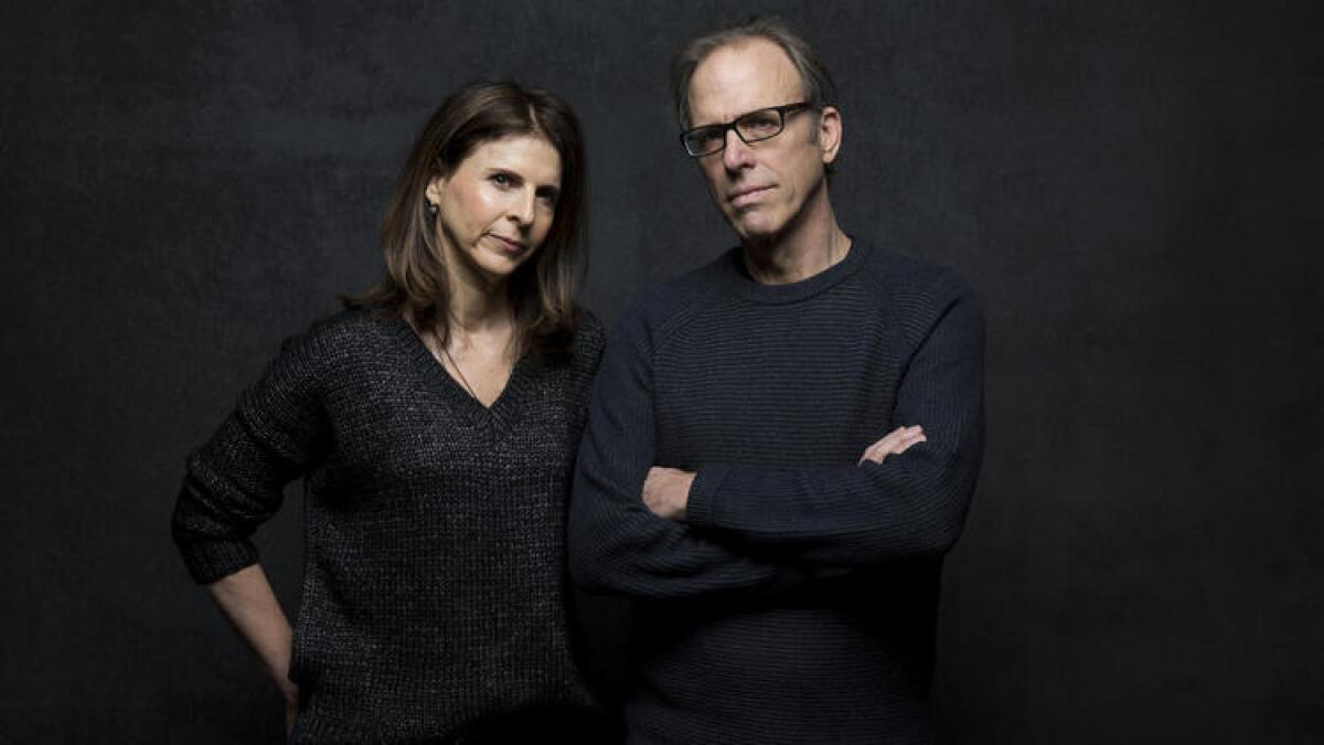 "The Hunting Ground" producer Amy Ziering and director Kirby Dick.