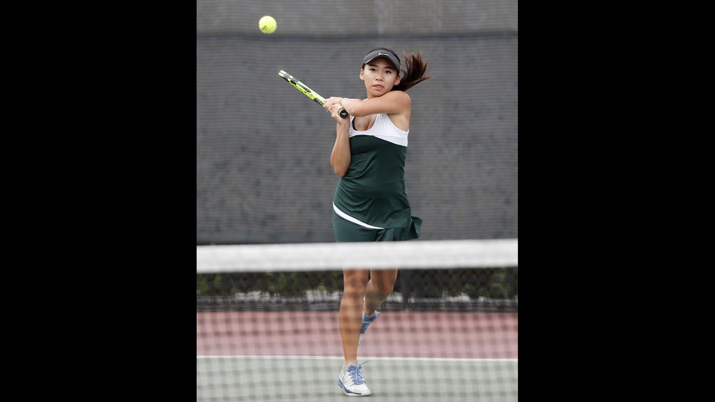 Photo Gallery: Costa Mesa vs. Estancia in girls’ tennis