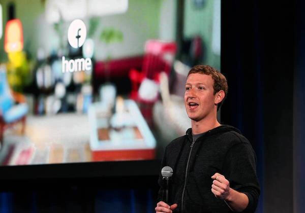 Facebook Chief Executive Mark Zuckerberg is standing by Home, its new mobile software. This product is still very early and this is just a first release in a long journey, Zuckerberg told analysts this month during a call to discuss first-quarter earnings.