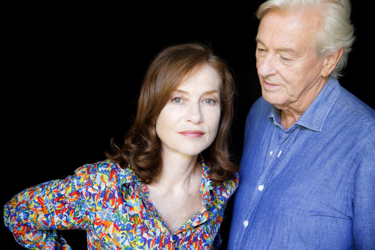 Isabelle Huppert and "Elle" director Paul Verhoeven