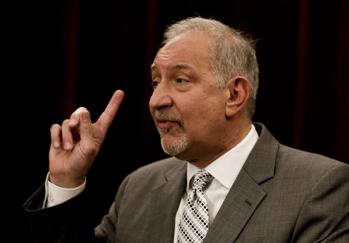 Attorneys Mark Geragos, above, and Ben Meiselas have repeatedly accused the district of retaliating against Esquith for filing a class-action lawsuit that alleges age discrimination and violations of due process and whistle-blower protections.
