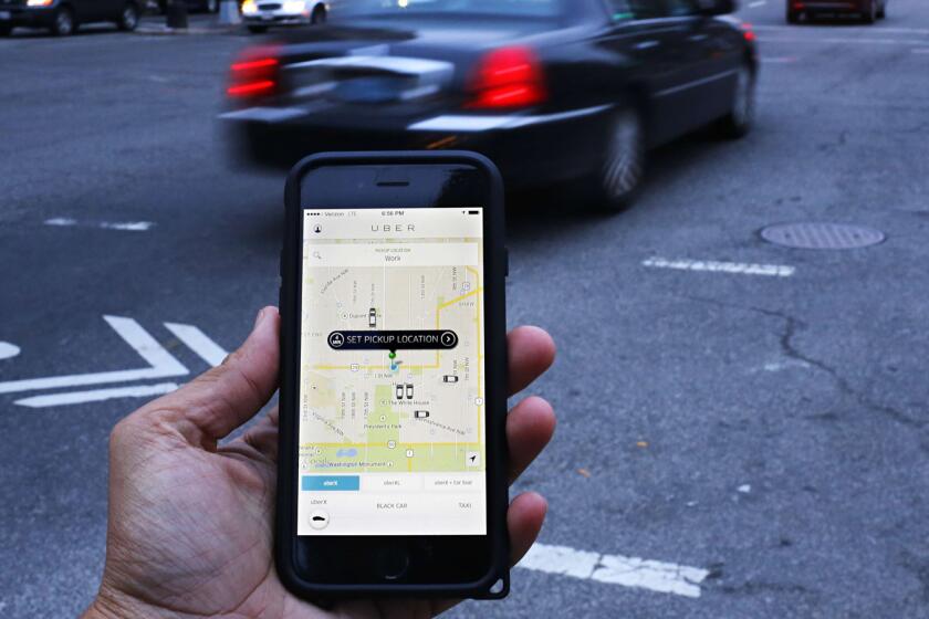 Uber might be in violation of California regulations by allowing drivers to use leased cars.
