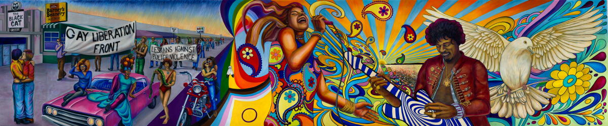 Judy Baca, item from the 1960s conception of the Great Wall of Los Angeles mural.