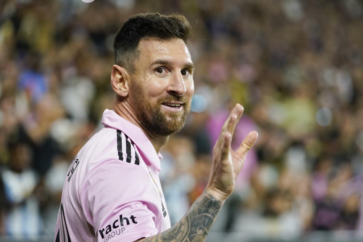 ARCHIVO - El delantero Lionel Messi del Inter Miami durante el partido de la MLS 
