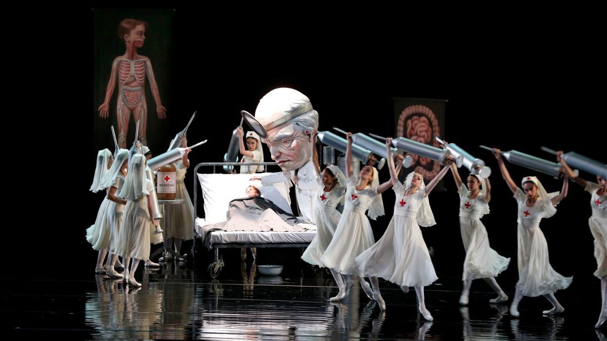 One of the six set pieces in ABT's "Whipped Cream," running through Sunday at Segerstrom.
