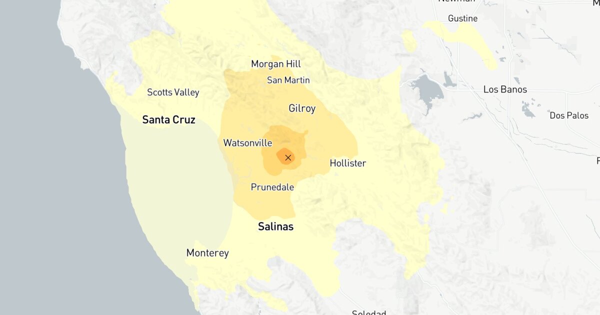 Earthquake: 4.2 magnitude earthquake near Prunedale, California.