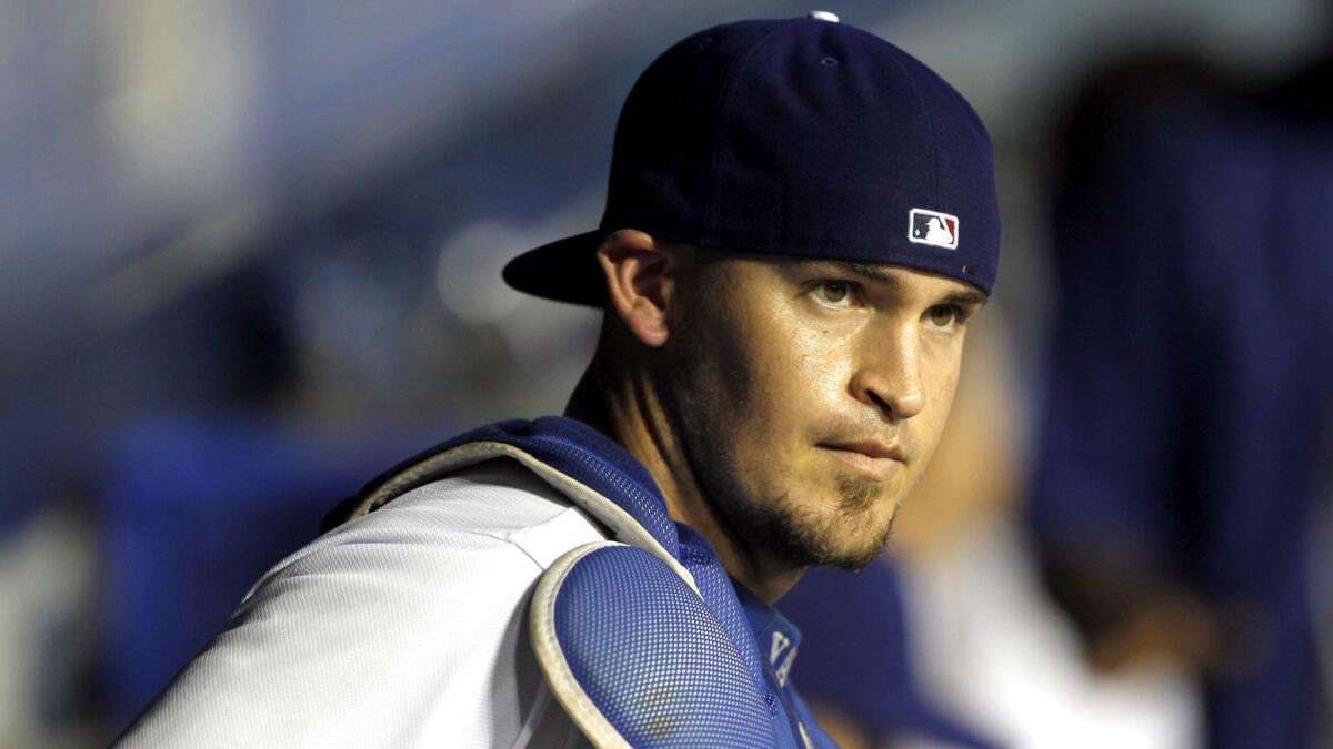 Dodgers catcher Yasmani Grandal has one hit and four strikeouts in eight playoff at-bats against the Mets.