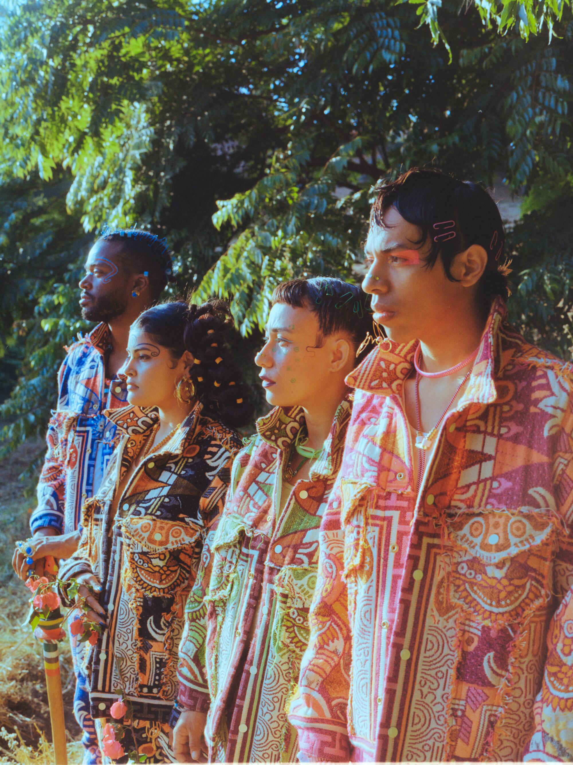 Four models wear Equihua Origins collection.