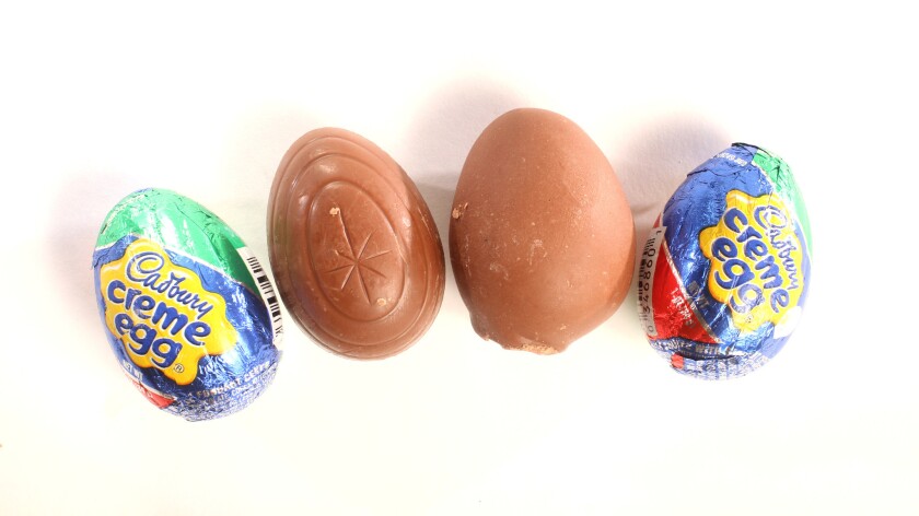 Chocolate Easter eggs.