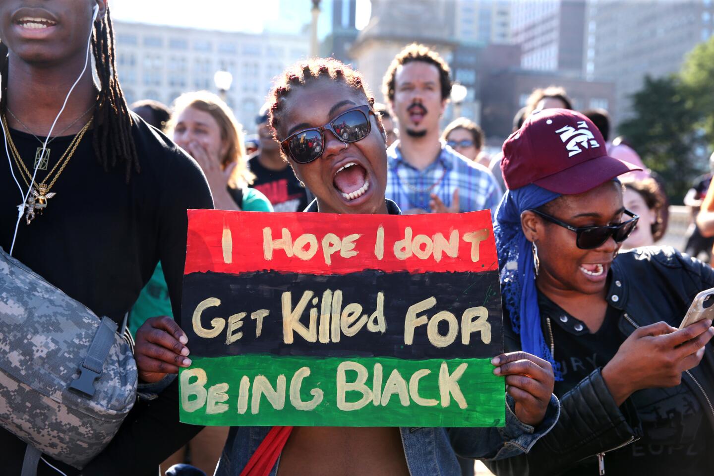Protests over police shootings