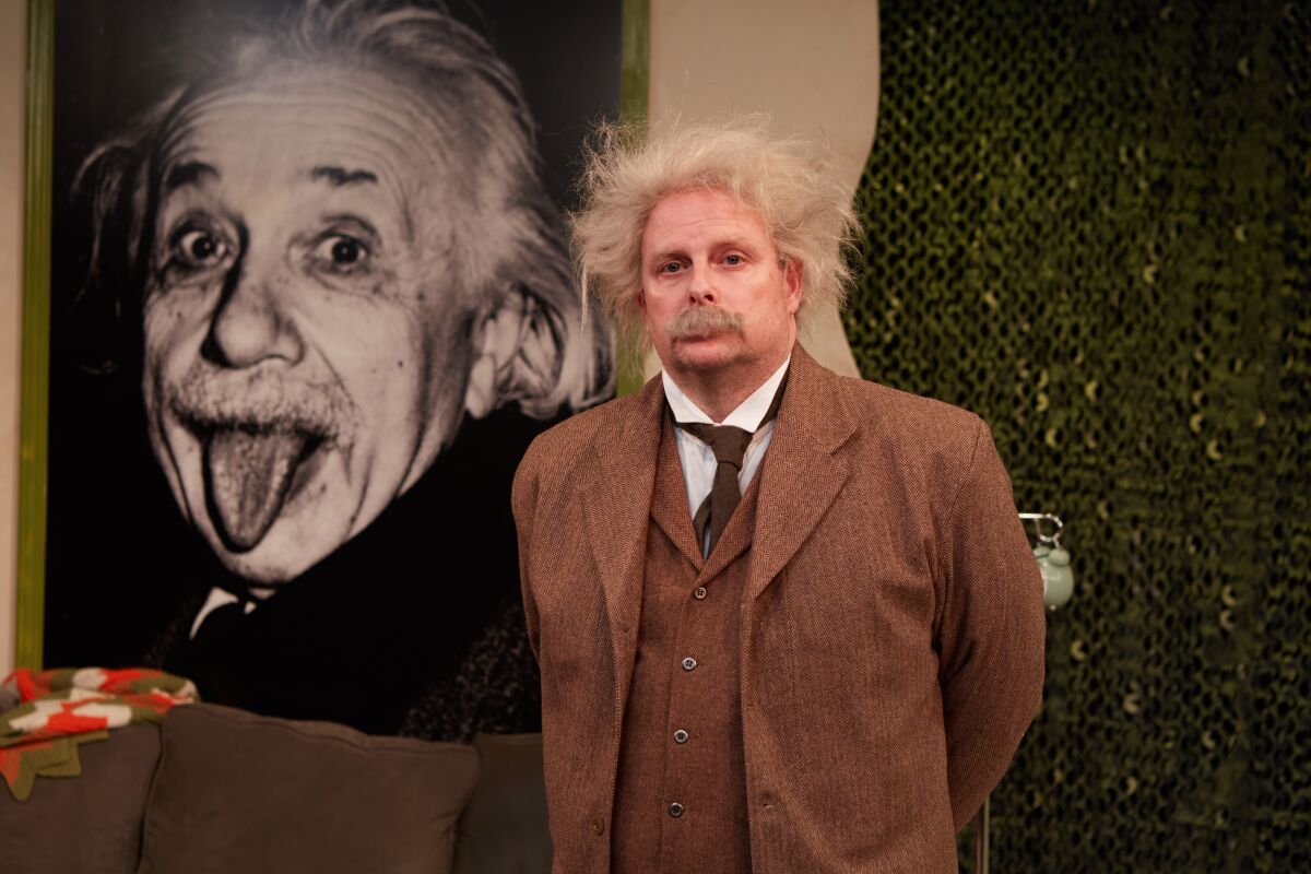 Jake Broder stars in North Coast Rep's "Einstein Comes Through," streaming April 28-May 23.