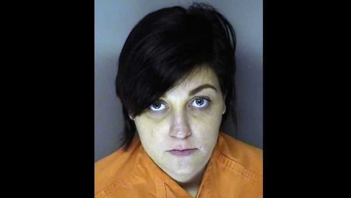 This Dec. 2018 photo provided by Horry County jail in South Carolina shows Alyssa Dayvault. The South Carolina mother on trial for placing two of her newborns in trash bags and throwing them away about a year apart told investigators she blacked out from the pain of delivering the second child alone, waking up 15 minutes later and finding the boy's face blue. Prosecutors on Wednesday, Oct. 14, 2020, played a recording of Dayvault's interview with police who were called after Dayvault showed up at the hospital with an infection caused when she did not deliver the placenta along with the baby boy in December 2018. (Horry County jail via AP)