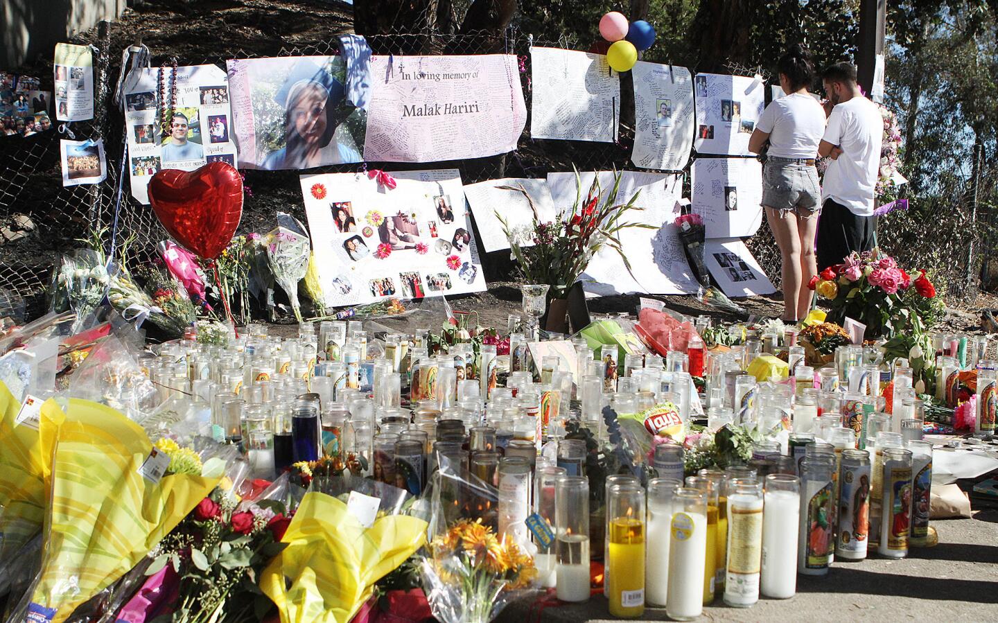 Photo Gallery: Memorial honoring five killed in car crash keeps growing