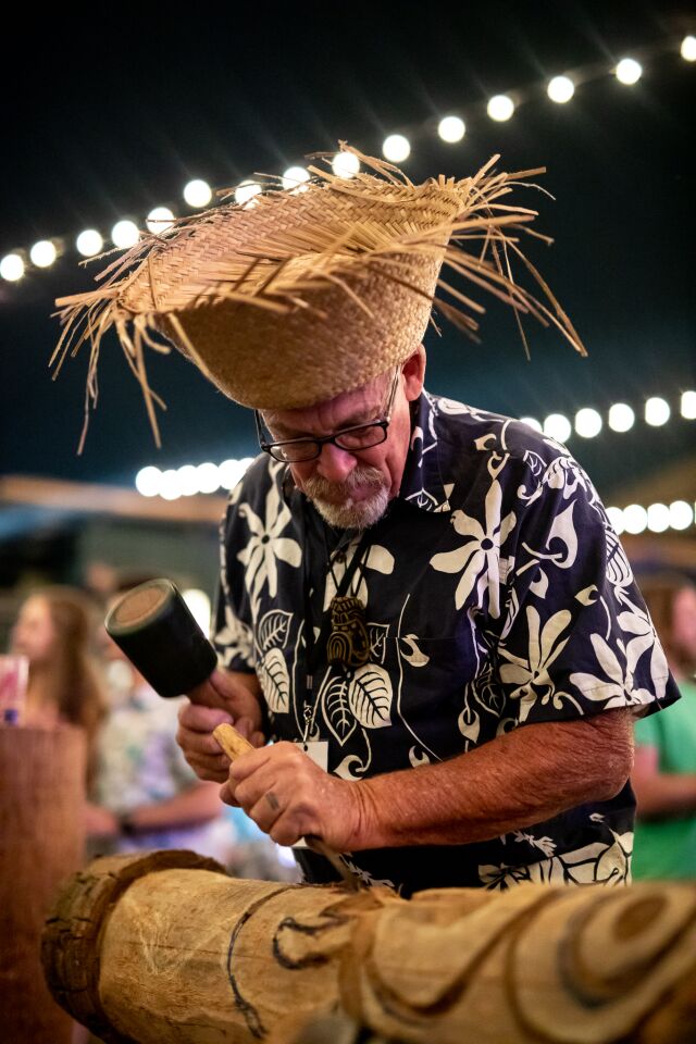 San Diegans threw on their leis and raised money for the San Diego Food Bank at the Cutwater Spirits Tiki Bash at Humphreys Concerts by the Bay on Friday, Aug. 6, 2021.
