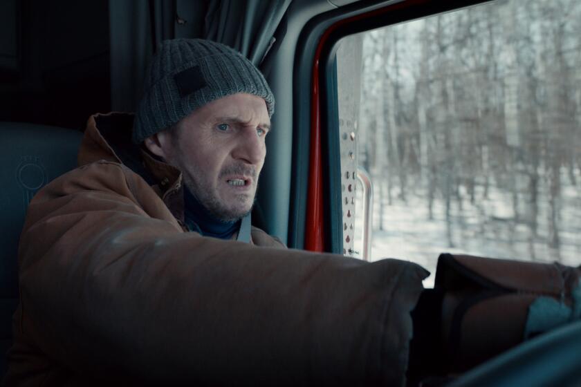 Don't drive angry: Trucker Mike (Liam Neeson) hauls a crucial load through many dangers in "The Ice Road."