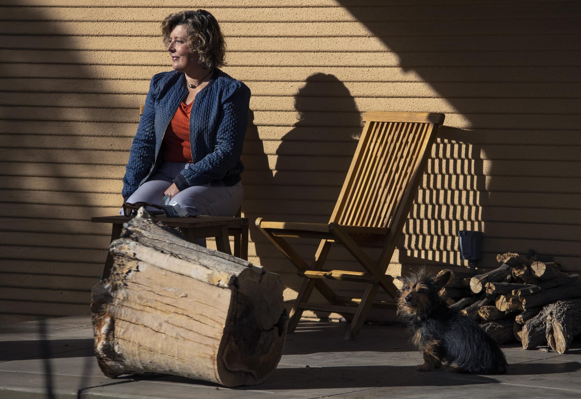 Former restaurant owner and chef Ana Borrajo at her home in Bisbee, AZ. 