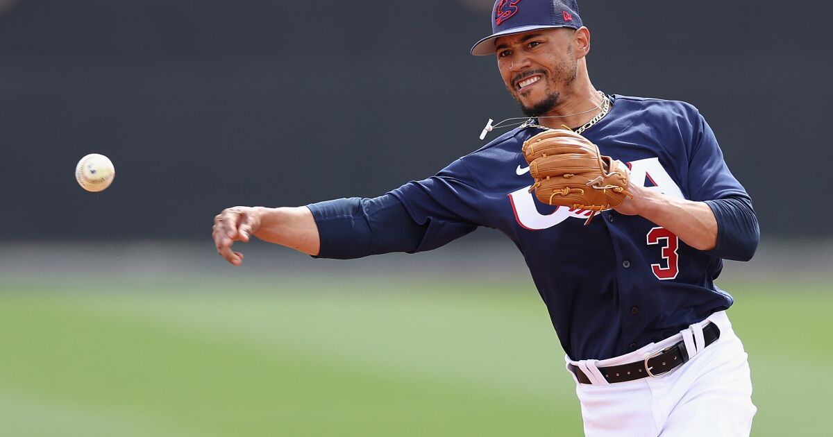 ‘He looked natural over there.’ Mookie Betts seamlessly adjusts to second base for WBC