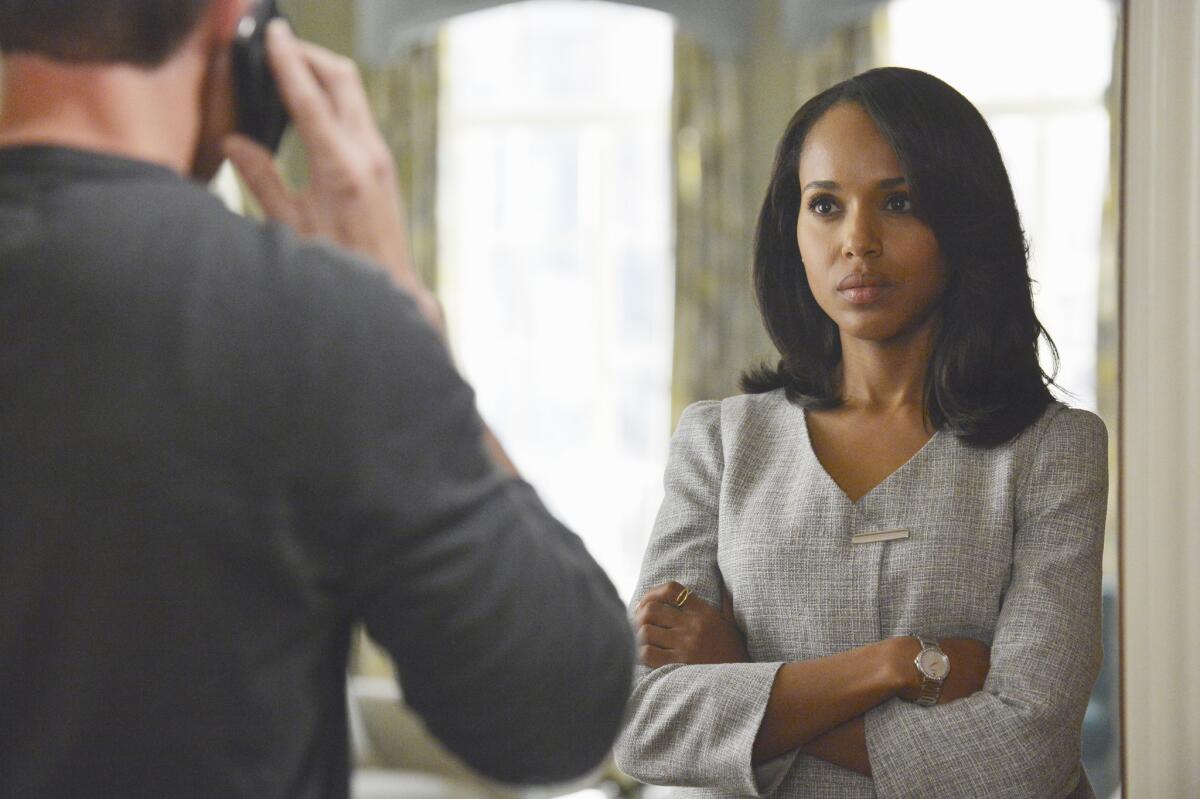 Kerry Washington in "Scandal," part of ABC's "#TGIT" lineup, which helped the network win the night among adults under 50.