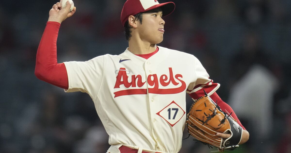 Shohei Ohtani brille sur le monticule alors que les anges battent les championnats nationaux