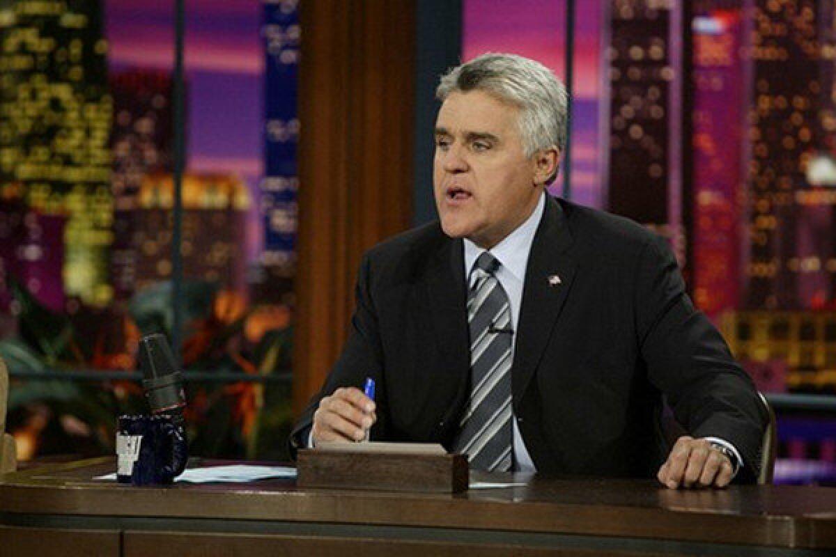 Jay Leno was caught recycling an old Obama, Biden joke on "Tonight" Tuesday.