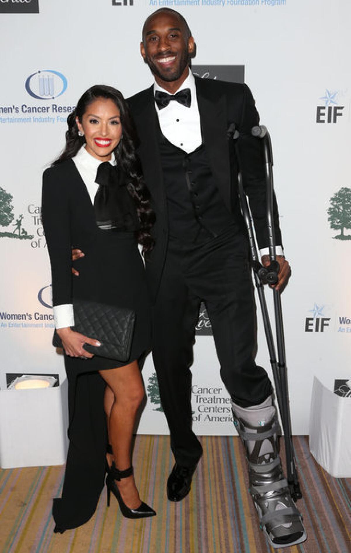 Kobe Bryant and his wife, Vanessa, attend the EIF Women's Cancer Research Fund's 16th annual "An Unforgettable Evening," presented by Saks Fifth Avenue.
