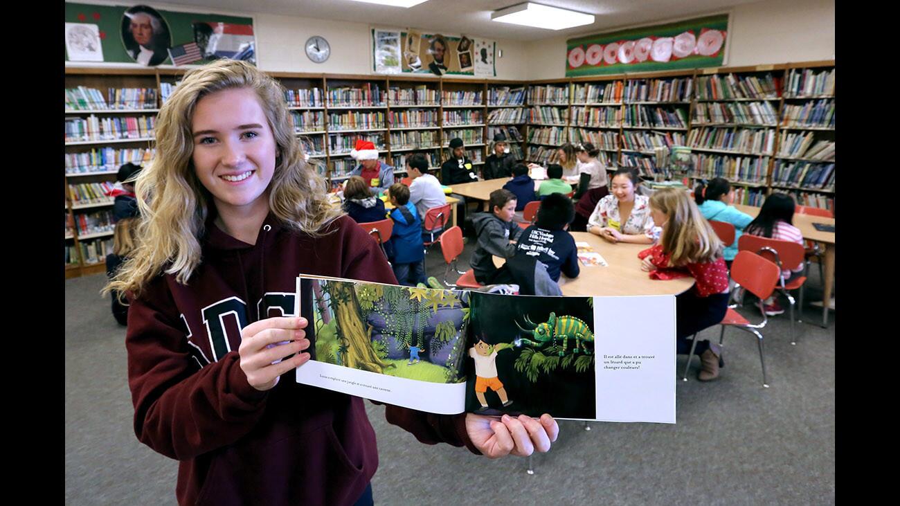 Photo Gallery: La Cañada High students read French books they created in class