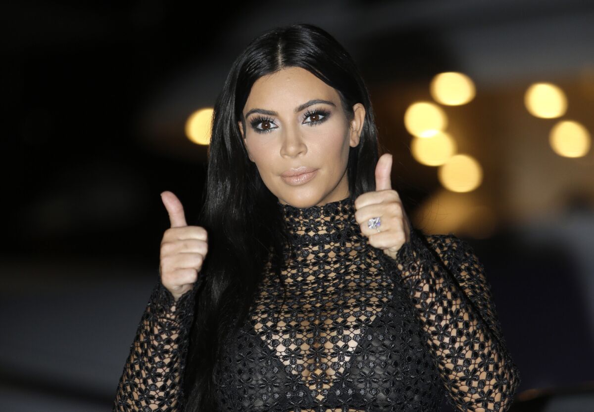 Kim Kardashian poses during an advertising festival in Cannes, France, in June. The FDA took the socialite to task recently when she promoted a prescription drug on social media without mentioning its risks and usage details.