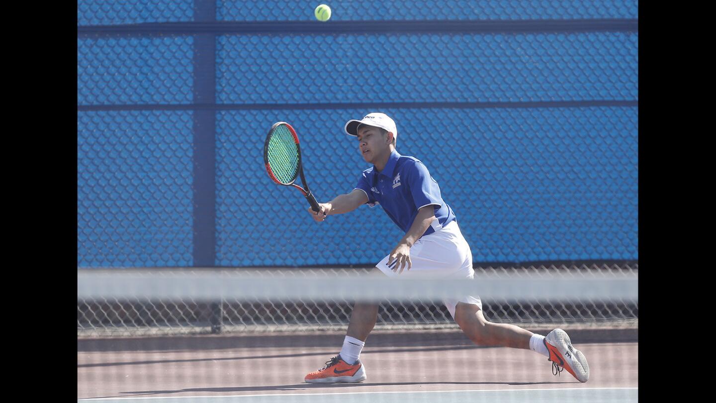 Photo Gallery: Corona del Mar vs. Fountain Valley in boys’ tennis team