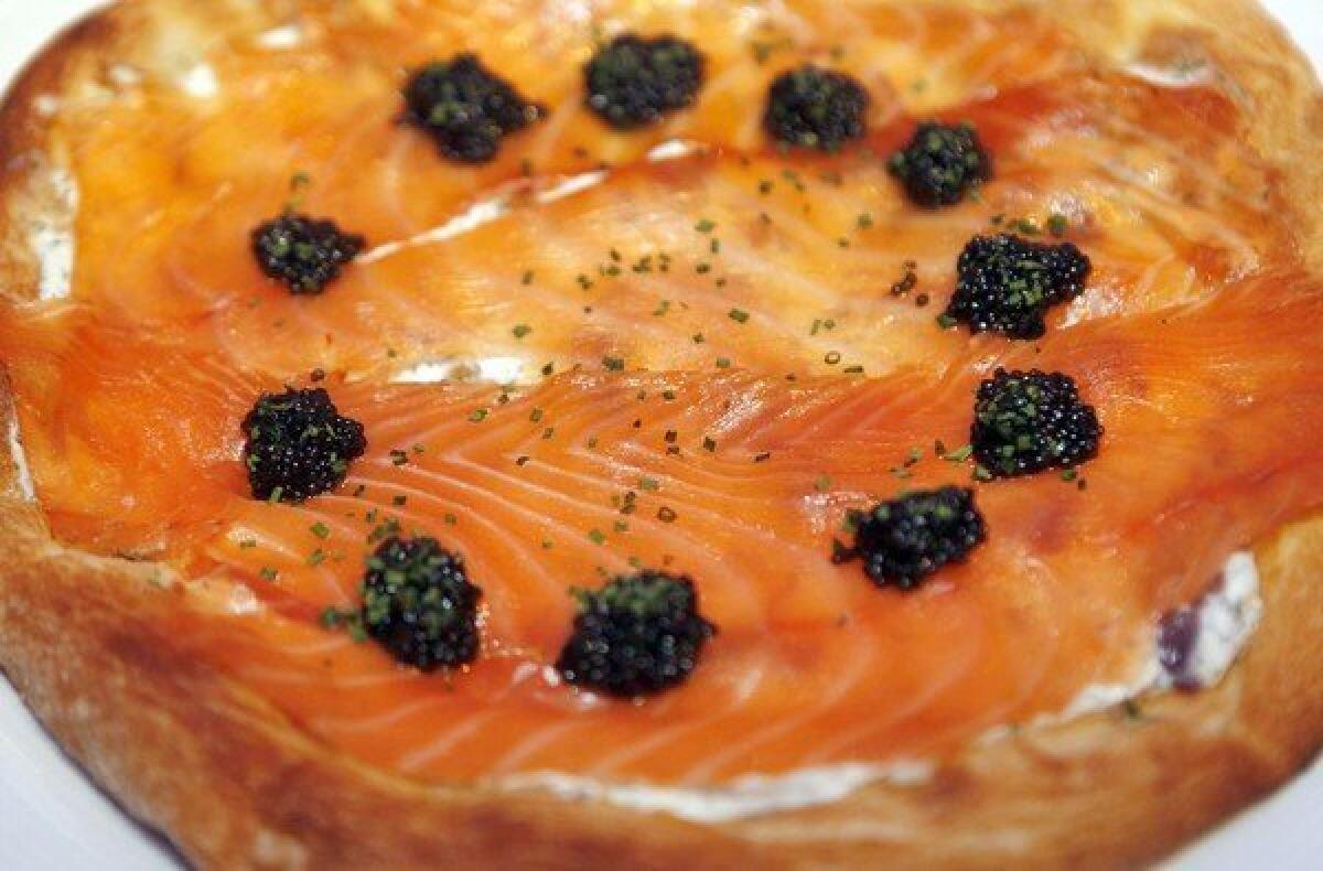 Smoked salmon always makes for a perfect breakfast or brunch.