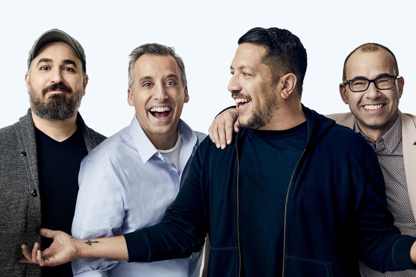 From left: Brian Quinn, Joe Gatto, Sal Vulcano and James Murray of the prank show "Impractical Jokers."