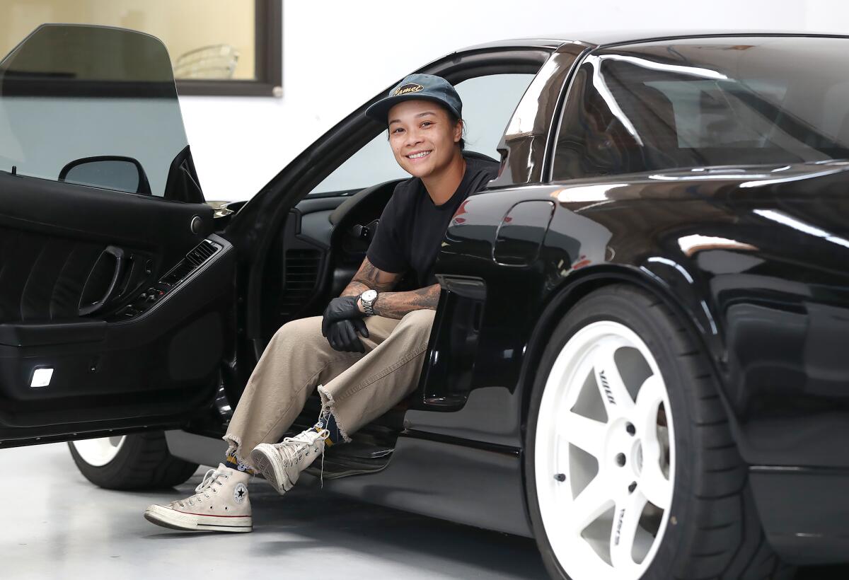 Jessica Tran is a car detailer and digital media creator based out of her Studio 94 space in Huntington Beach.