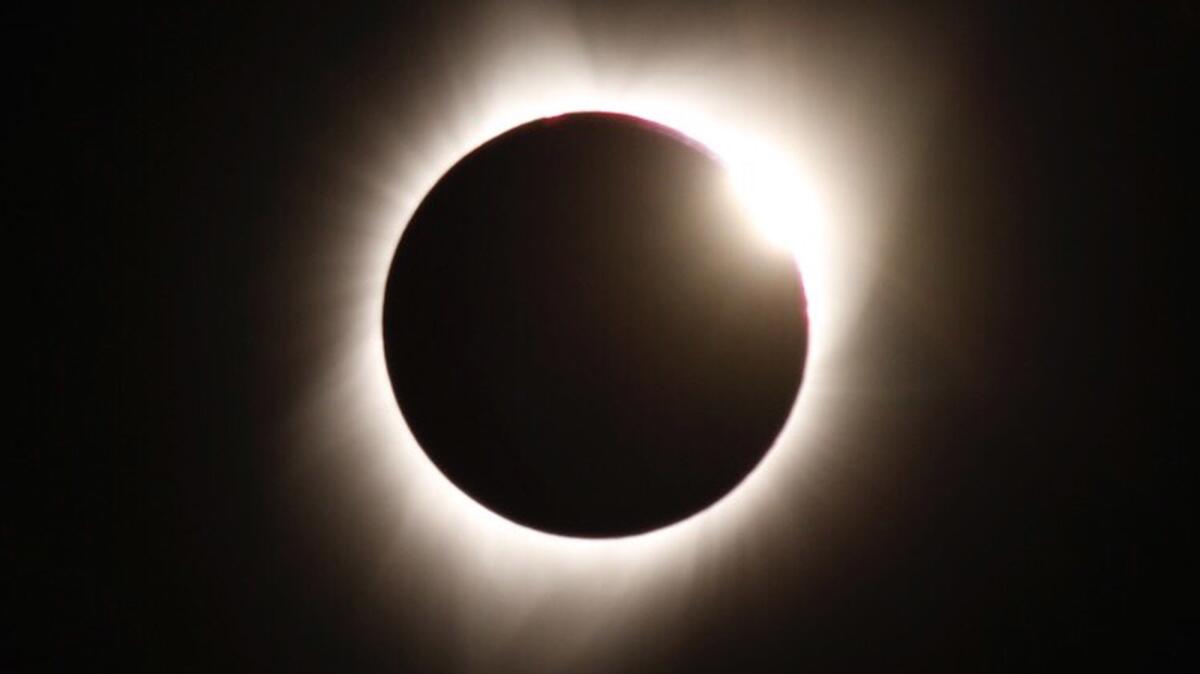 August 2017 view of a solar eclipse from the top of Snow King Mountain in Jackson Hole, Wyo.