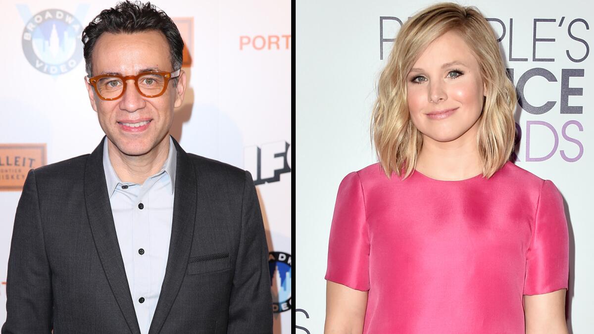 Fred Armisen and Kristen Bell will co-host the Film Independent Spirit Awards with Fred Armisen on Feb. 21.