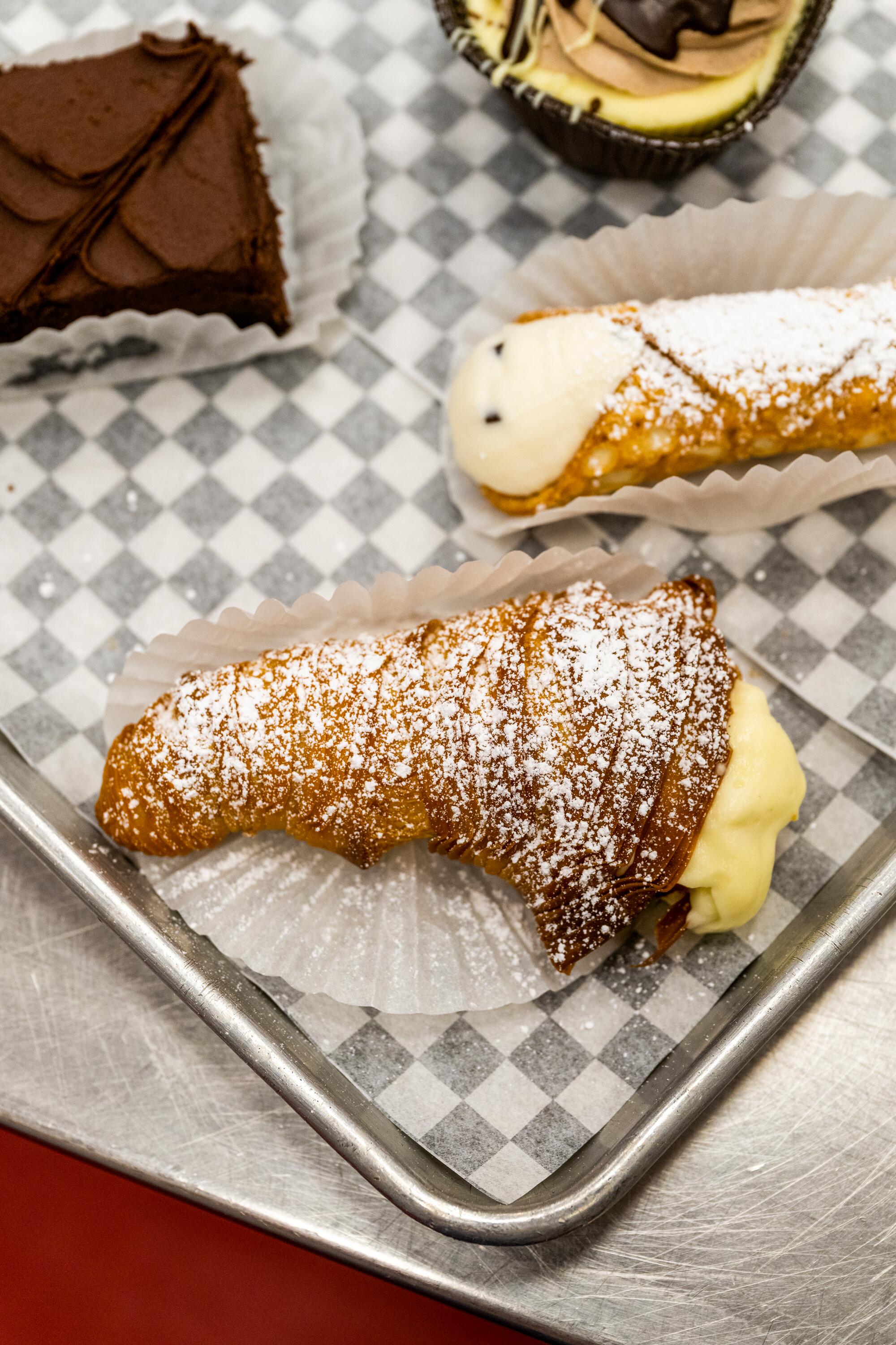 A traditional lobster tail, filled with Carlo's Bakery's French cream.