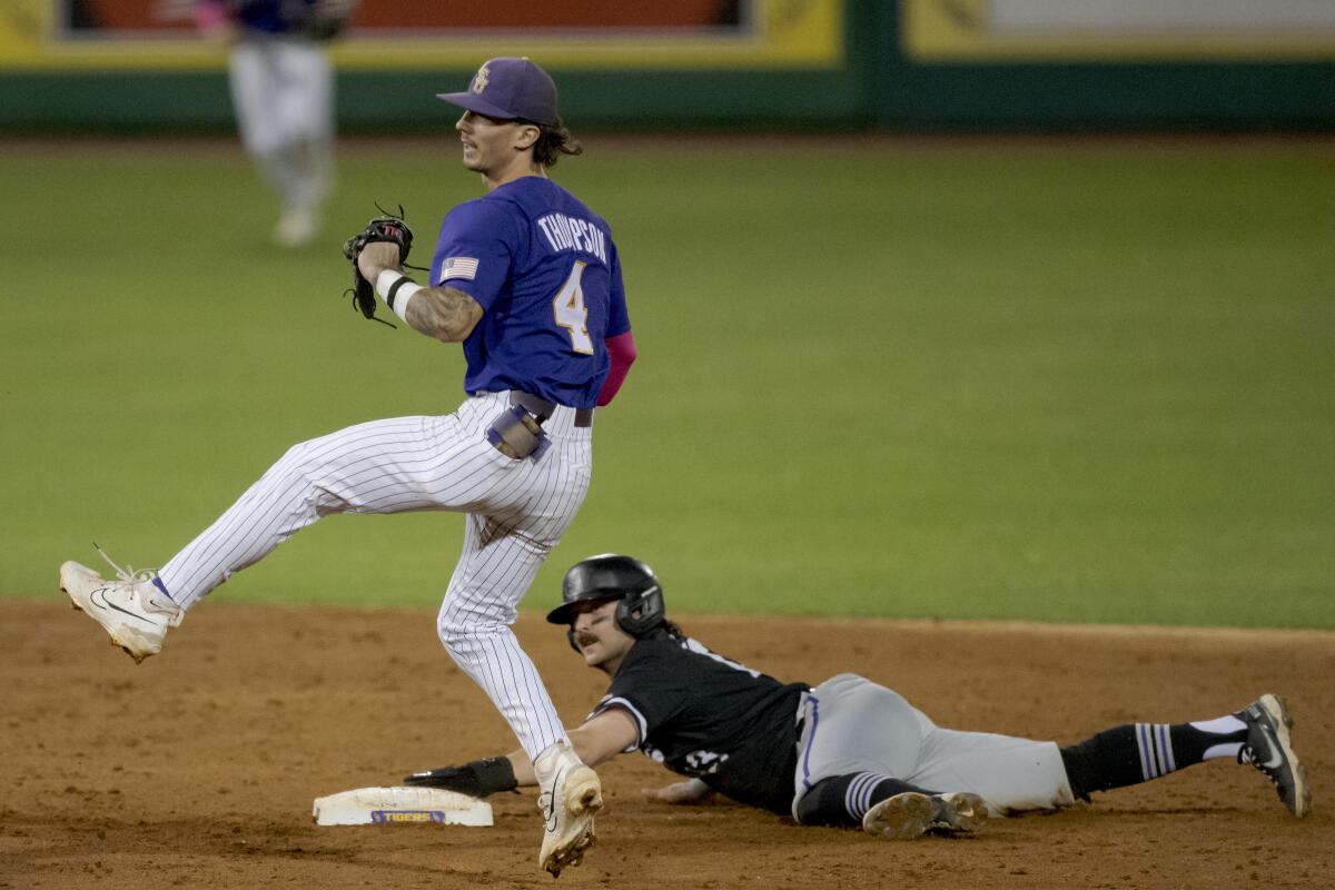 LSU baseball SS Jordan Thompson signs with Los Angeles Dodgers