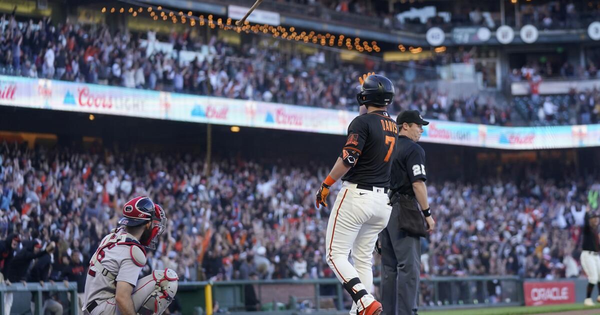 Giants Marco Luciano homers for fourth time in three games