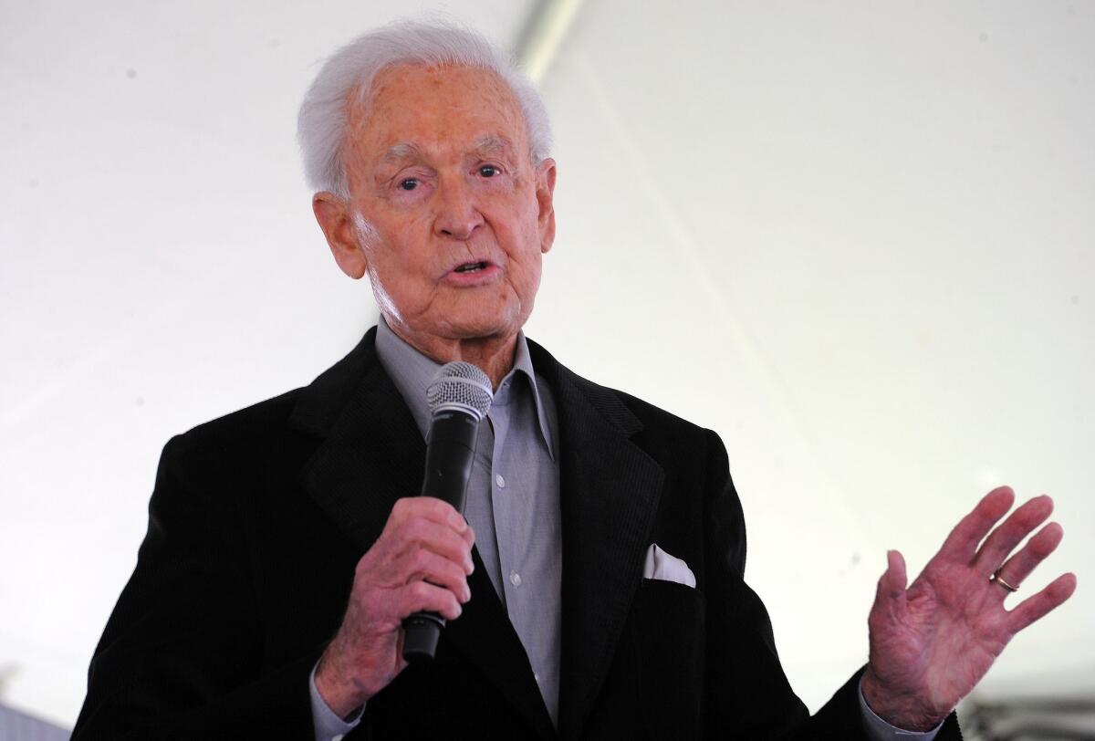 Bob Barker, shown in 2009, will deliver a massive beat-down on "The Bold and the Beautiful" next week.