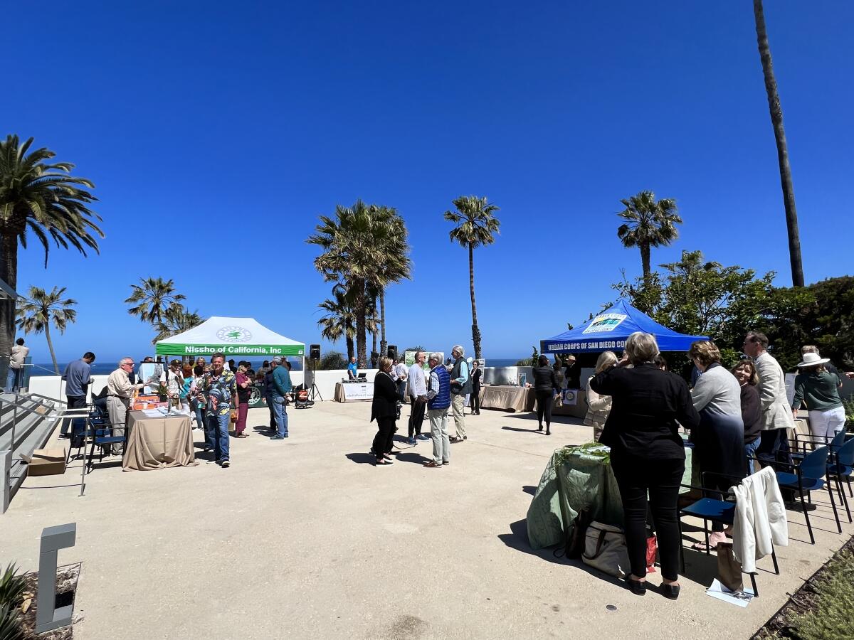 People from several La Jolla groups gather to connect and collaborate during Enhance La Jolla Day on April 23.