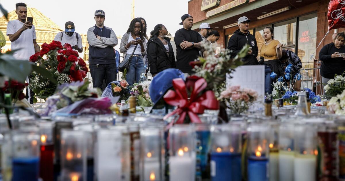 Nipsey Hussle funeral service draws mourners from across the