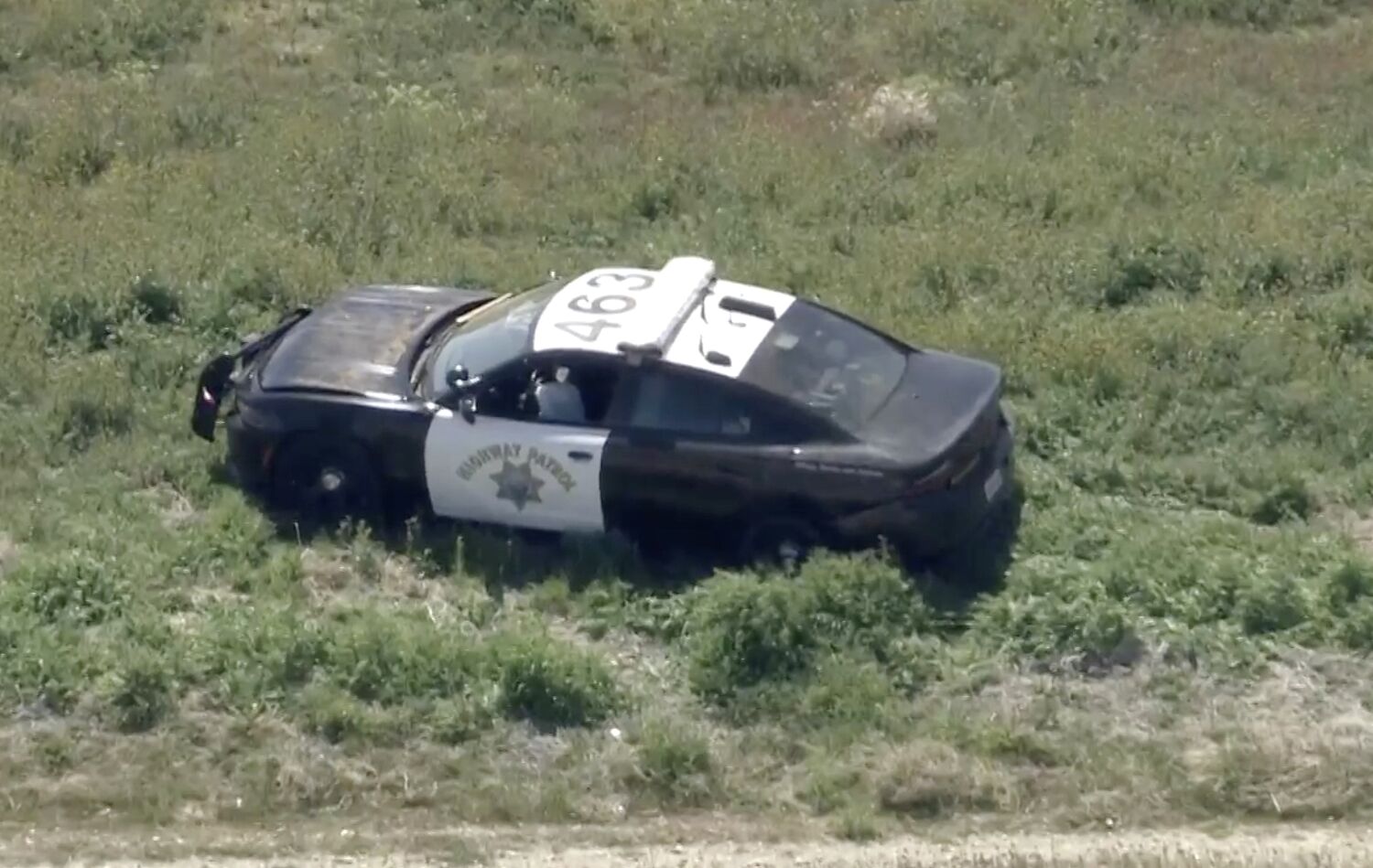 Man jumps out of stolen CHP cruiser during chase near Lancaster