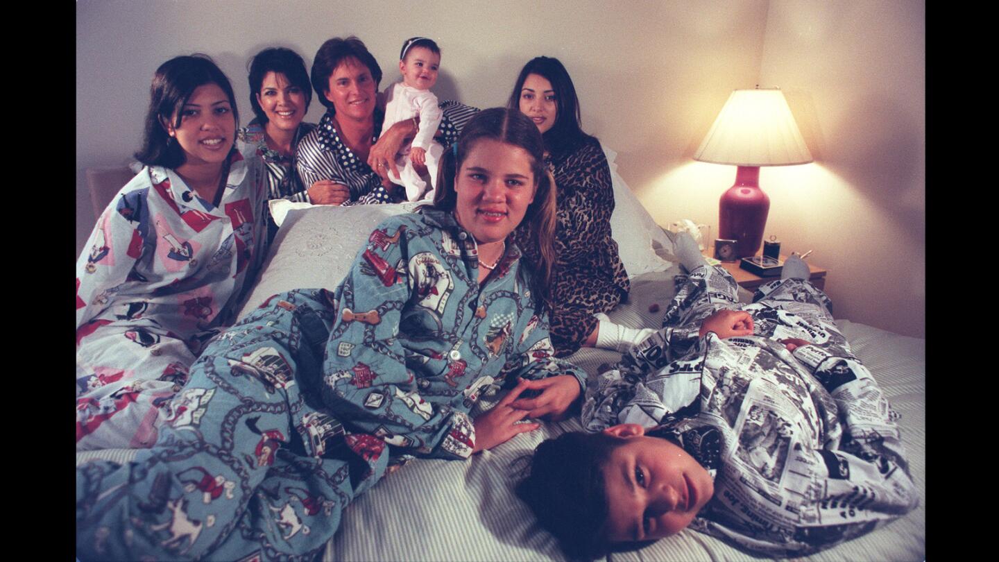 Jenner with family on Father's Day in 1996.